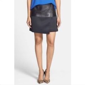 HALOGEN by Nordstrom GENUINE LEATHER Skirt